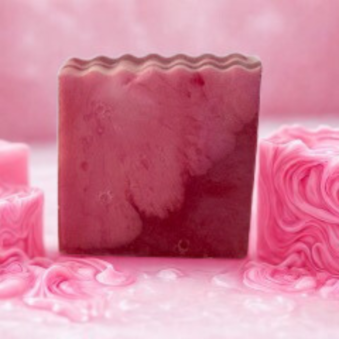 Blush & Bloom Rose Swirl Handmade Soap - Luna & Thyme