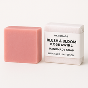 Blush & Bloom Rose Swirl Handmade Soap - Luna & Thyme