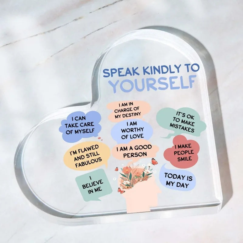 Affirmation Reminders Heart Sign - Luna & Thyme