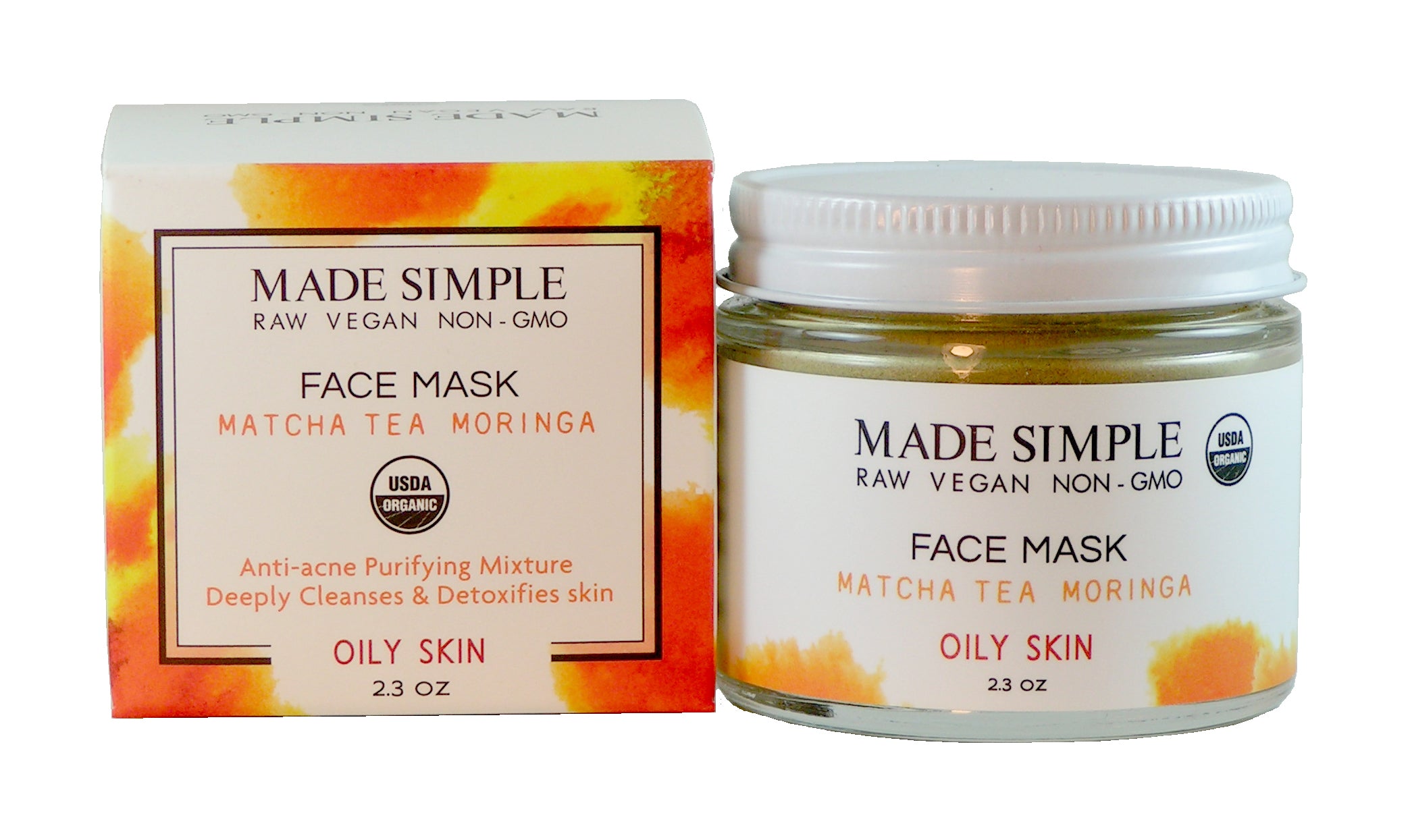 Matcha & Moringa Face Mask for Oily Skin - Luna & Thyme