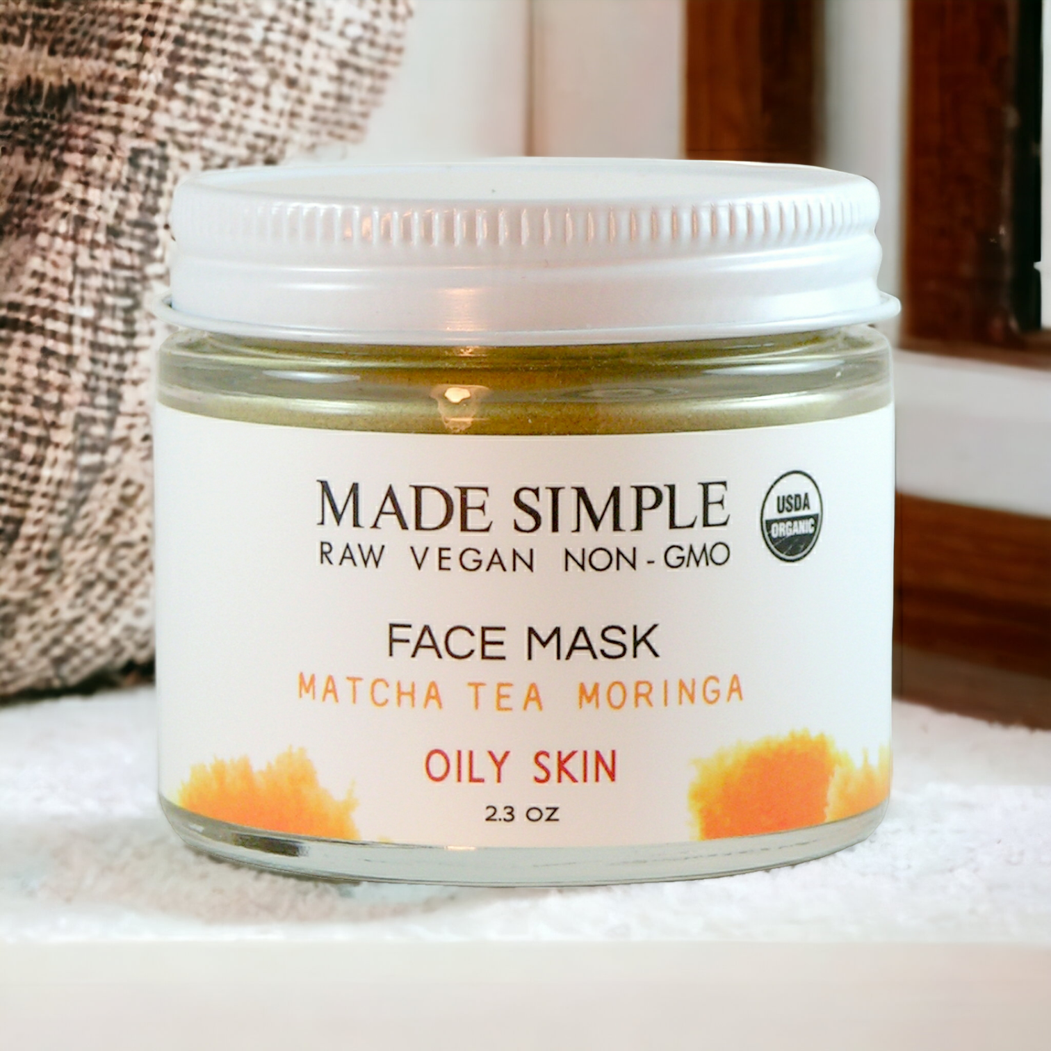Matcha & Moringa Face Mask for Oily Skin - Luna & Thyme